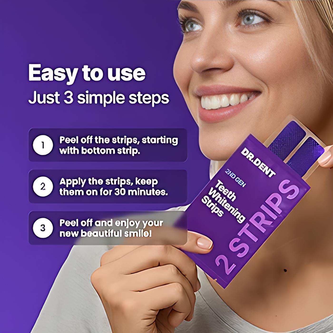 Dr Dent Purple Teeth Whitening Strips